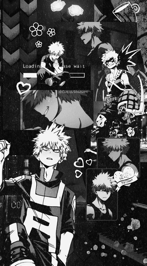 bakugou blanco y negro|(BNHA) BLANCO Y NEGRO .